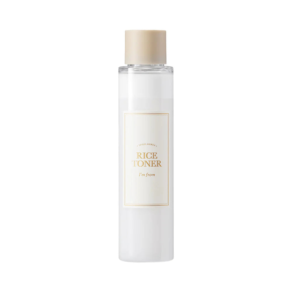 I'm From Rice Toner 150ml, Korean toner with 77.78 percent Yeoju rice extract, niacinamide, and a lightly milky texture