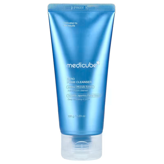 Medicube Zero Foam Cleanser 120g, Korean foam cleanser with botanical extracts and a dense mochi-like lather