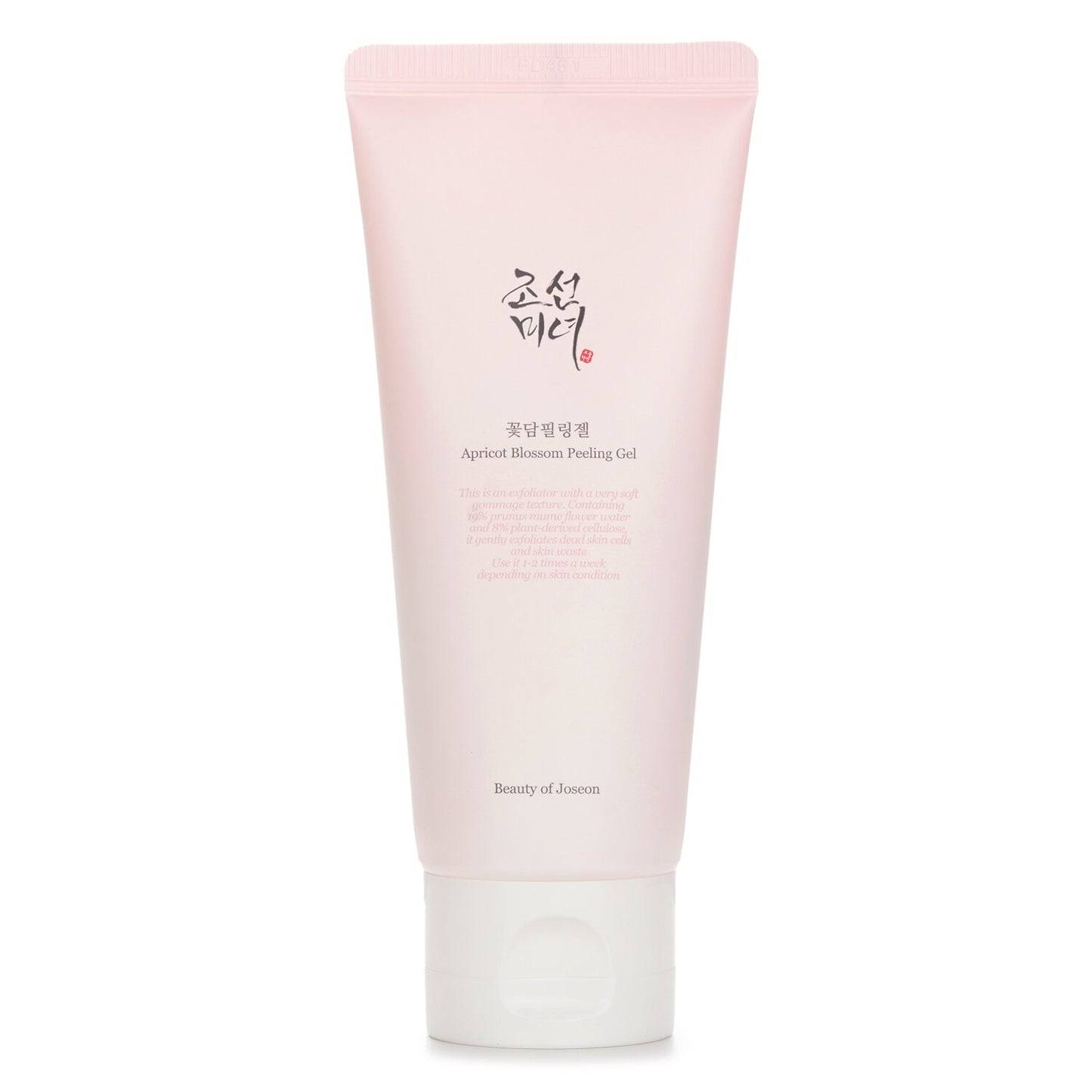 Beauty of Joseon Apricot Blossom Peeling Gel 100ml, Korean exfoliator with 19 percent plum flower water and cellulose