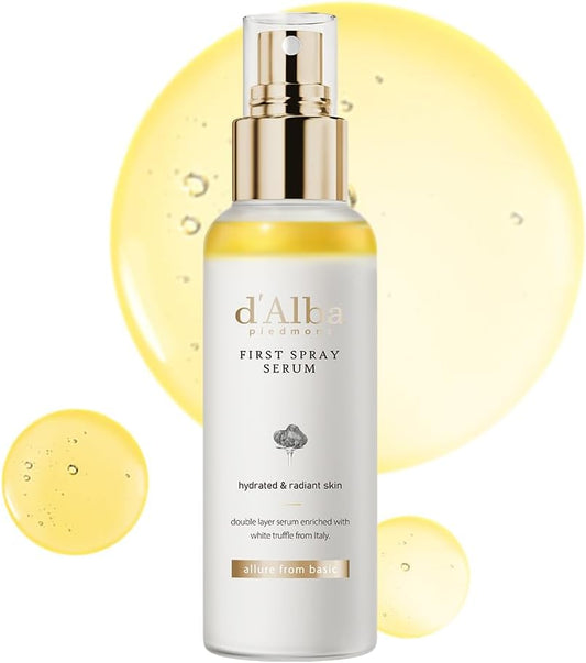 d'Alba White Truffle First Spray Serum 50ml dual-phase hydrating mist with niacinamide and avocado oil