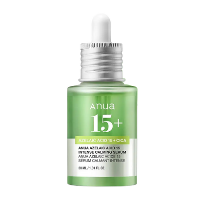 Anua Azelaic Acid 10 Hyaluron Redness Soothing Serum 30ml, white dropper bottle with azelaic acid and hyaluronic acid