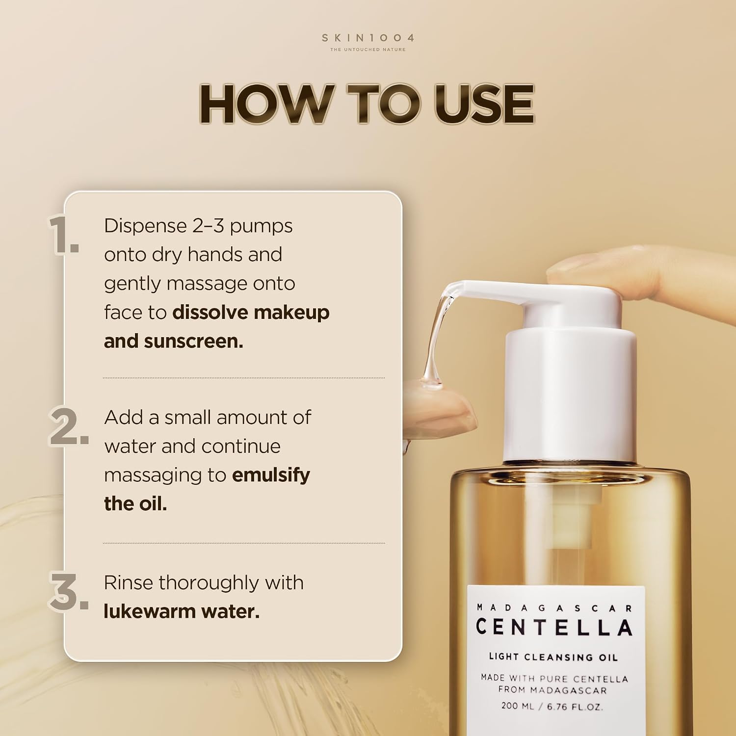 SKIN1004 Madagascar Centella Light Cleansing Oil 200ml