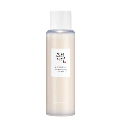 Beauty of Joseon Glow Replenishing Rice Milk 150ml, white bottle with rice extract and centella asiatica emulsion