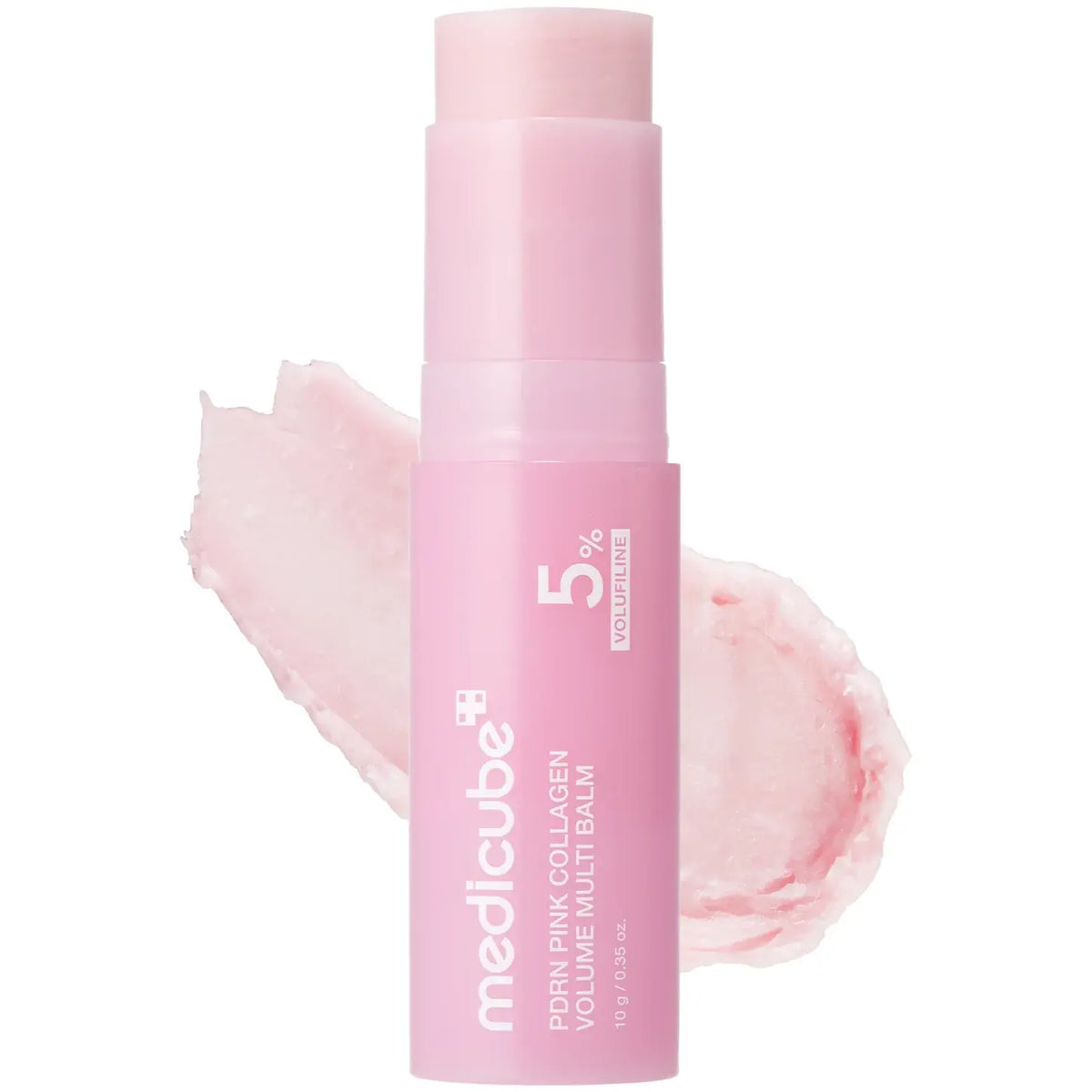 Medicube PDRN Pink Collagen Volume Multi Balm 10g, pink twist-up balm stick with PDRN and collagen