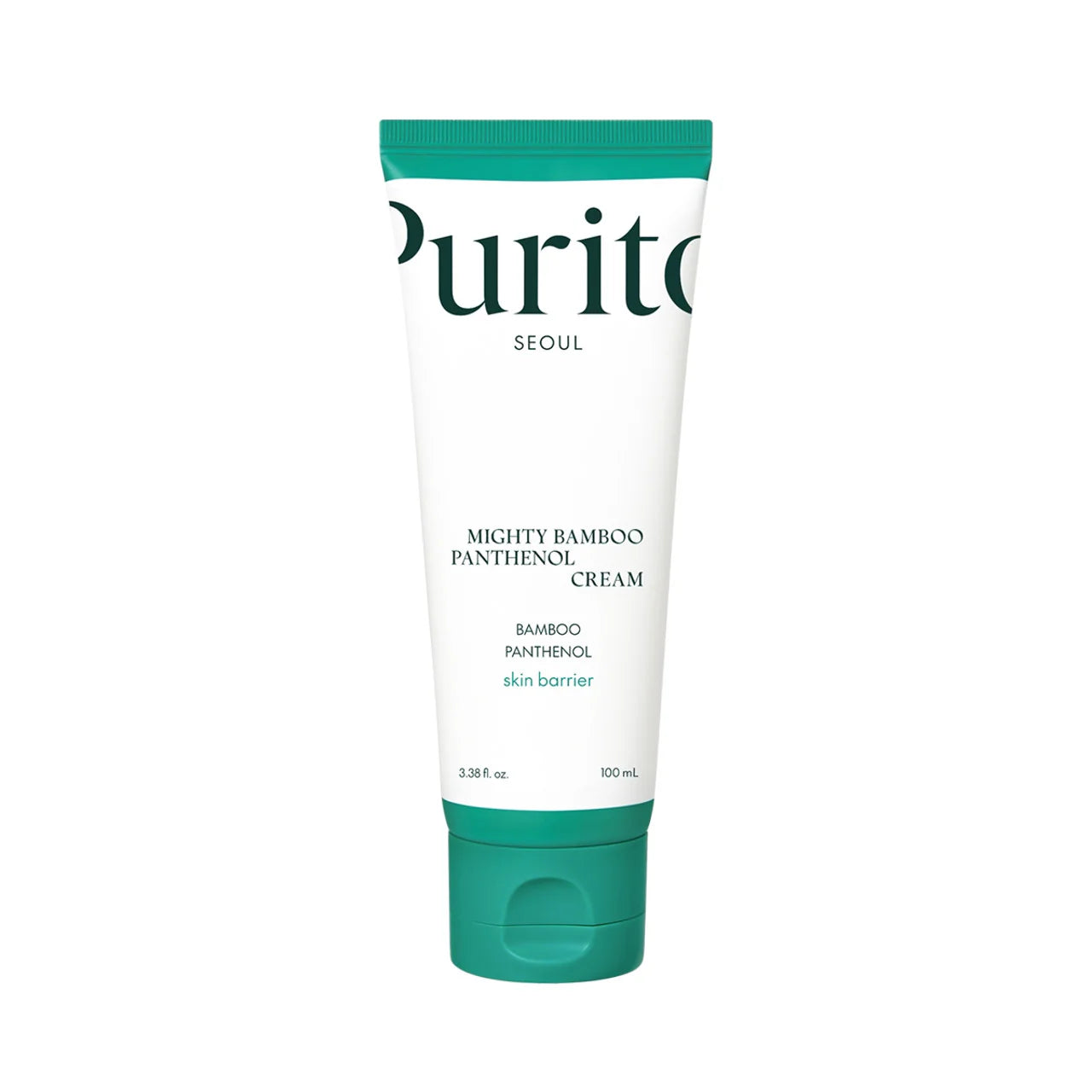 Purito Mighty Bamboo Panthenol Cream 100ml, Korean moisturiser with 10 percent panthenol and Damyang bamboo extract