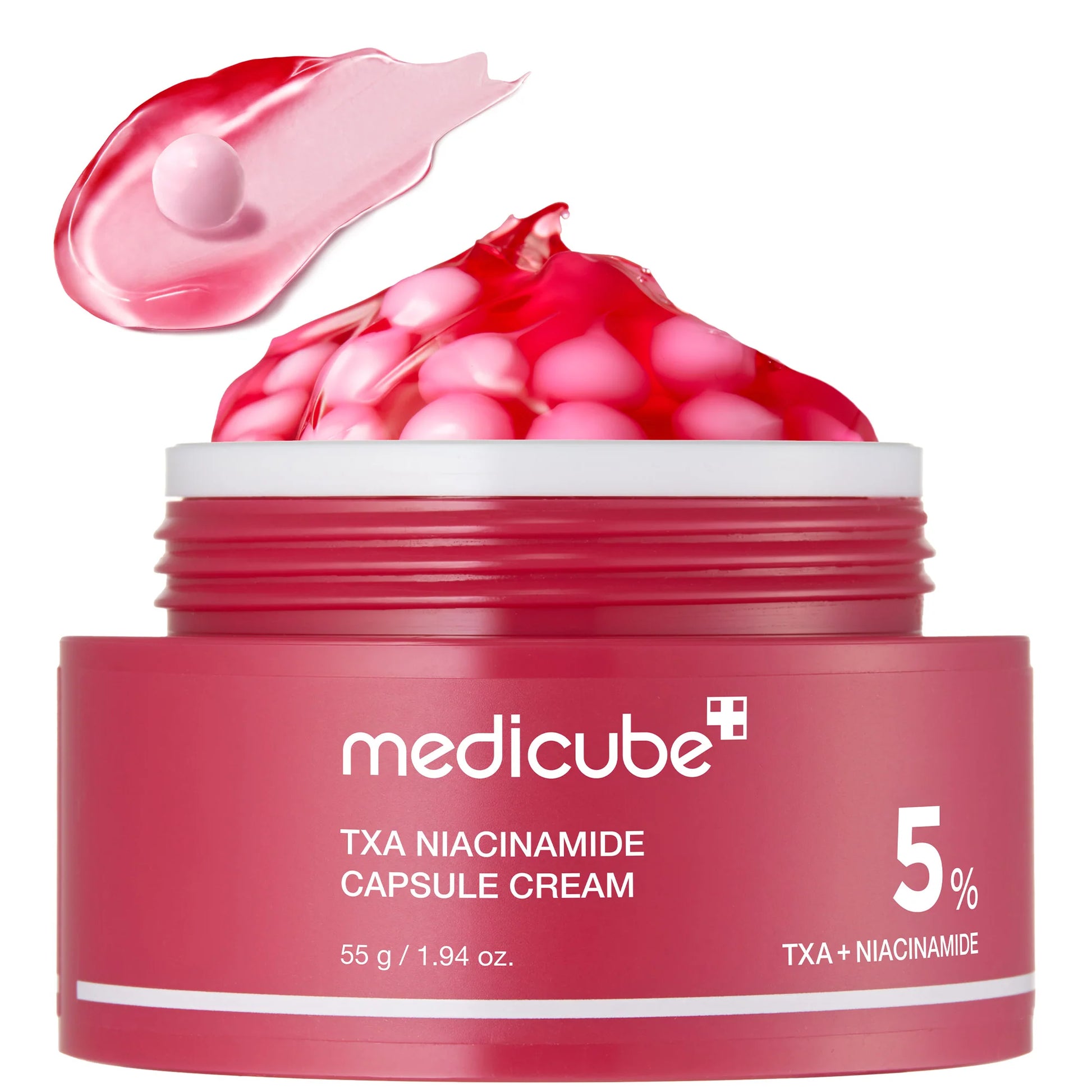 Medicube TXA Niacinamide Capsule Cream 55g jar with tranexamic acid and niacinamide