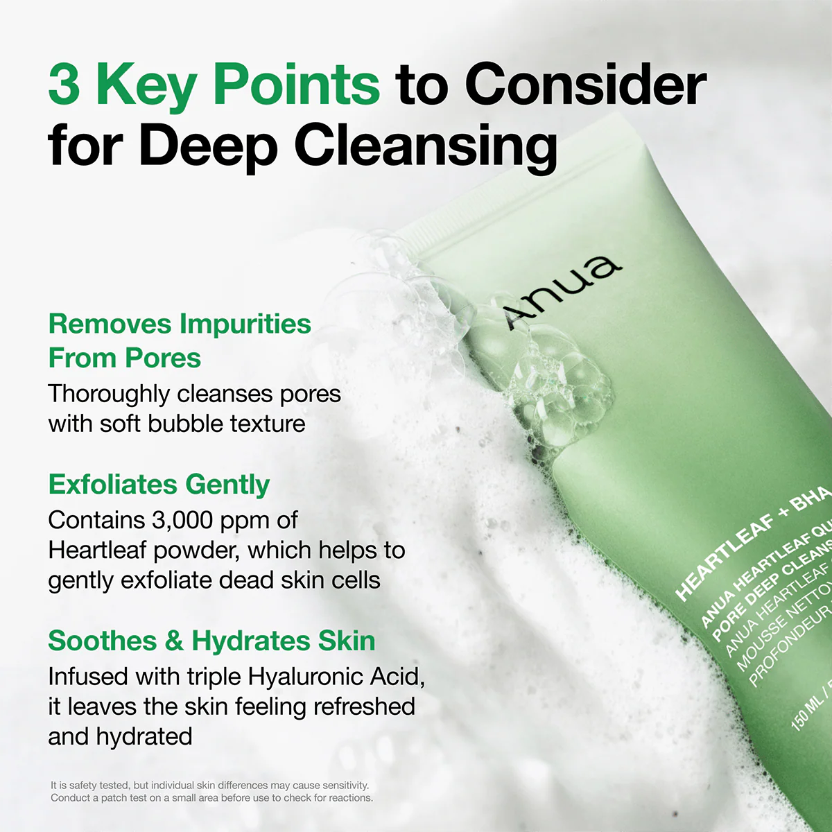 Anua Heartleaf Quercetinol Pore Deep Cleansing Foam 150ml