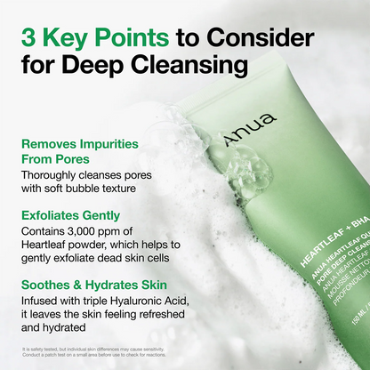 Anua Heartleaf Quercetinol Pore Deep Cleansing Foam 150ml