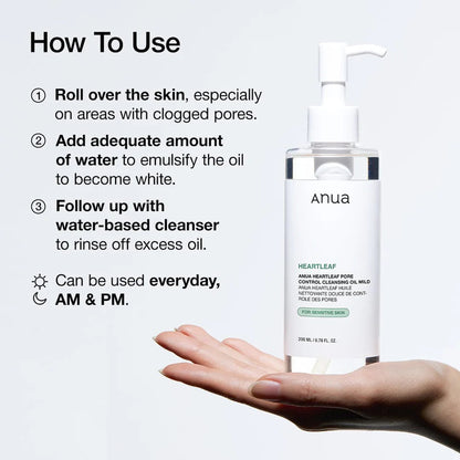 Anua Heartleaf Pore Control Cleansing Oil Mild 200ml
