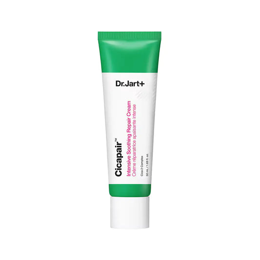 Dr. Jart+ Cicapair Intensive Soothing Repair Cream 50ml, a green and white tube