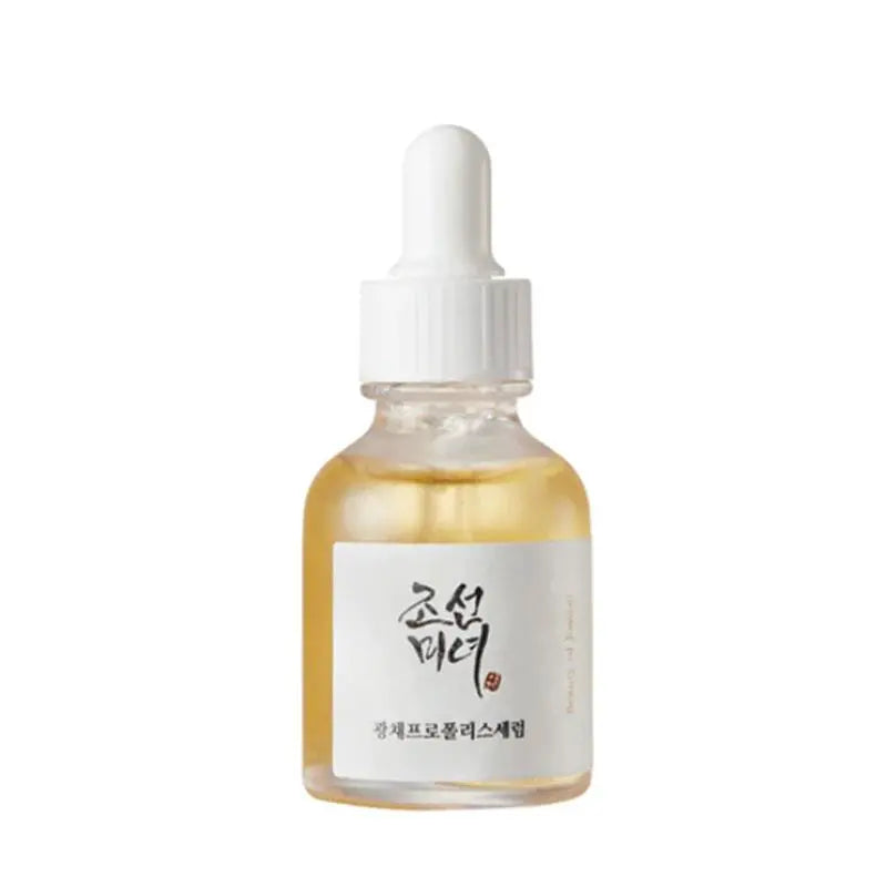 Beauty of Joseon Glow Serum 30ml, amber glass dropper bottle with 60 percent propolis and 2 percent niacinamide