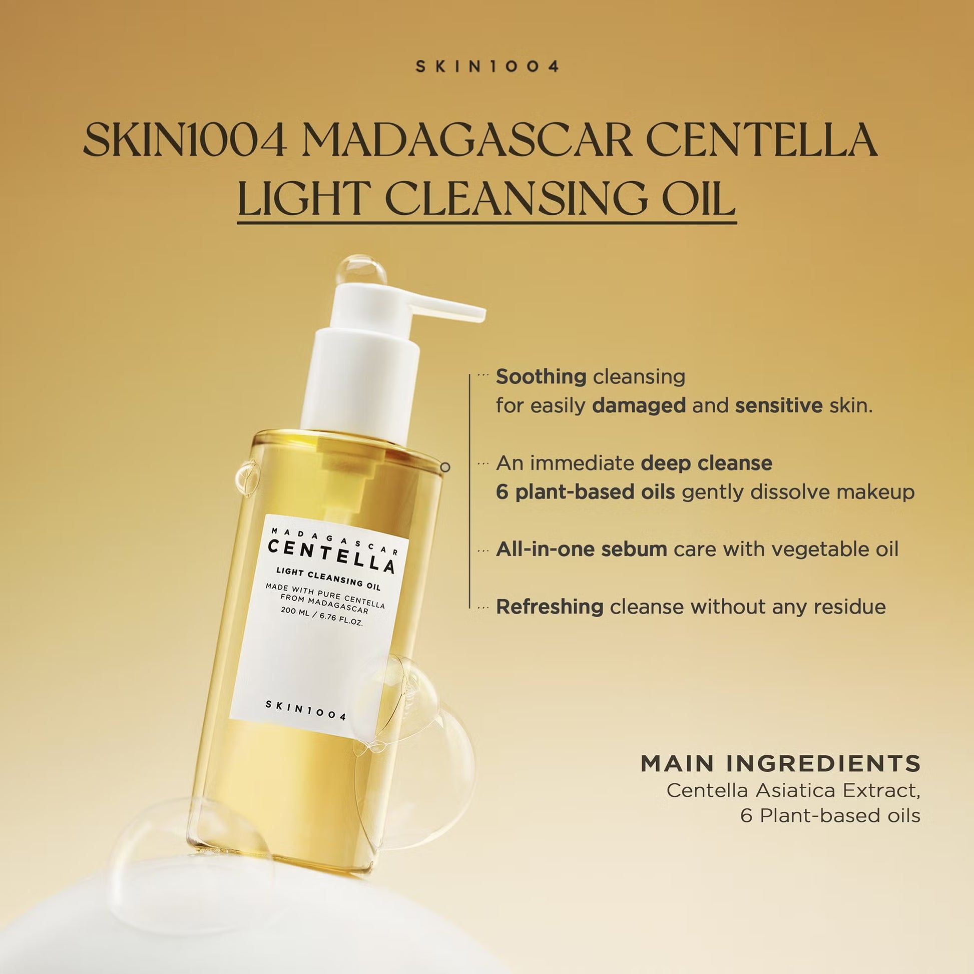 SKIN1004 Madagascar Centella Light Cleansing Oil 200ml