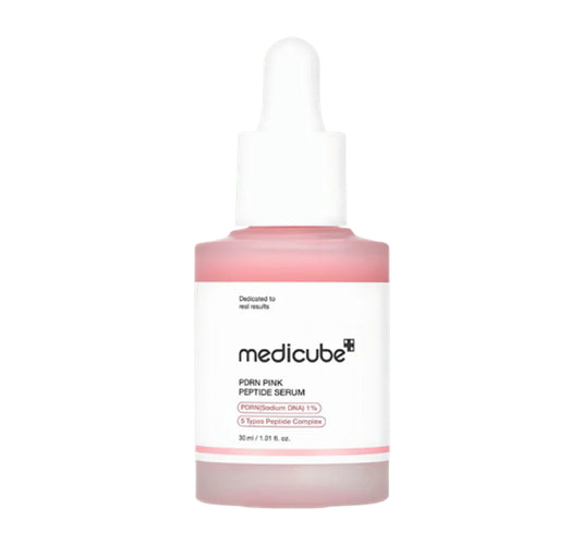 Medicube PDRN Pink Peptide Serum 30ml, Korean serum with 10,000 ppm salmon PDRN, peptides, and hydrolysed collagen