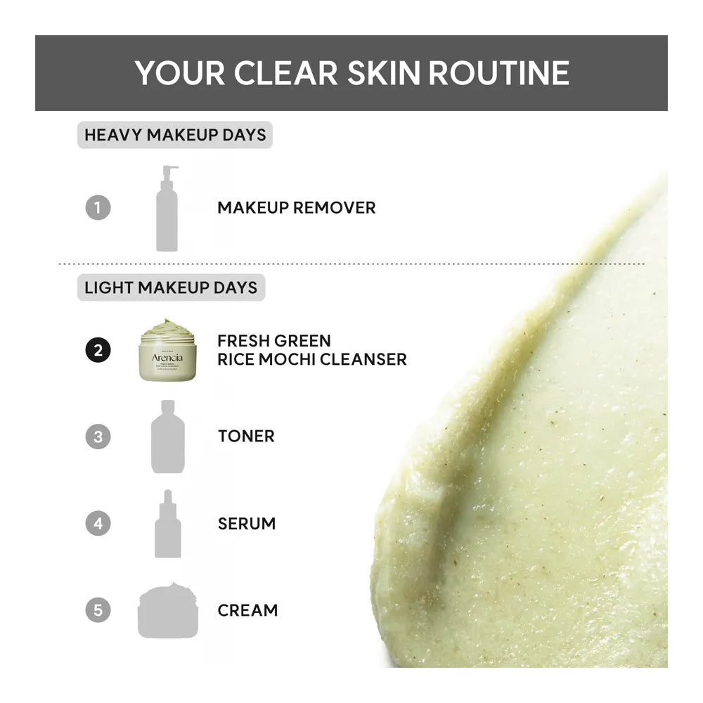 Arencia Fresh Green Rice Mochi Cleanser 120g