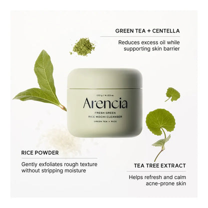 Arencia Fresh Green Rice Mochi Cleanser 120g